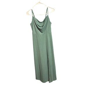 Birdy Grey Sage Green Cowl Neck Bridesmaid Maxi Dress‎ Small